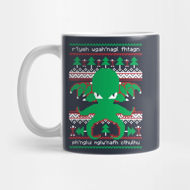 Cthulhu Cultist Ugly Christmas Sweater by RetroReview